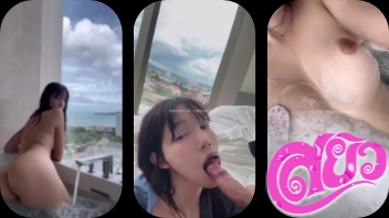 คลิปหลุดน้องหมิง merryxming 2  น้องหมิงอ่อยผัวเย็ดคาอ่างน้ำแต่คาร่องหี ก่อนโดนน้ำ2ยั่วเย็ดดีนักจับตอกท่าหมาซอยไม่ยั้งน้ำแตกคาตูด