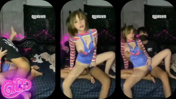 คลิปหลุดตั้งกล้องเย็ด yukii19_ xxx สองคู่รักเงี่ยนตั้งกล้องเย็ดโชว์หน้ากล้อง ก่อนโดนผัวจับกระเด้ากระหน่ำแทงยับ เย็ดไม่ยั่งเอาโหดเหมือยโกรธเมีย