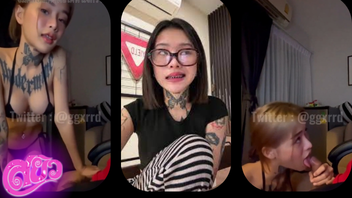 คลิปหลุดทวิตเตอร์ ggxrrd น้องยาหยีสาวสักลายสุดน่ารัก เงี่ยนจับงัดกระดอแฟนชักโม๊คควยคาเก้าอี้ ก่อนโดนแอ่นหีถูกระดอยั่วๆ โดนจับแทงเย็ดลีลาเด็ดน่้ำแตกคารูหีเยิ้มๆ