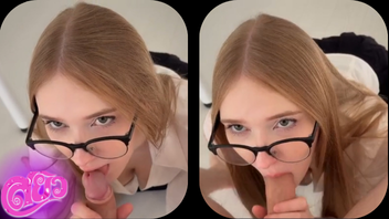 หนังโป๊ฝรั่ง Mysaaat พนักงานสาวแว่นออฟฟิศร่านคันหีเปียกแฉะทดไม่ไหว จับเพื่อนร่วมงานถอดกางเกงโม๊คคควยสด ก่อนโดนจับตอกคาชุดซอยไม่ยั่ง ก่อนชักควยแตกราดหน้า