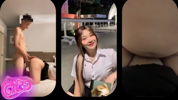 คลิปหลุดนักศึกษา zxxiz_04 น้องปลื้มสาวสวยหุ่นดีนมใหญ่โดนหนุ่มดิลนัดเปิดห้องเย็ด มาถึงก็ใส่กันเลยโดนจับควยเย็ดซอยถี่ไม่พัก ครางเสียวลั่นซอย